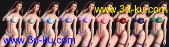 3D打印模型Angel Secrets Bites Vol1 Lingerie for Genesis 8.1 Females的图片