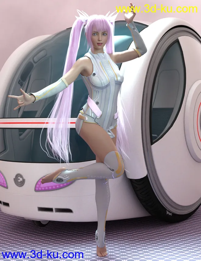 Anime II Poses for Genesis 8 Female模型的图片1