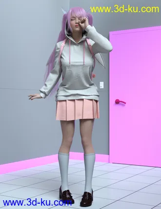 3D打印模型Anime II Poses for Genesis 8 Female的图片