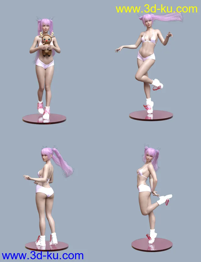 Anime II Poses for Genesis 8 Female模型的图片4
