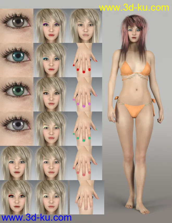 Aoi for Genesis 8 Female模型的图片11