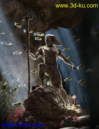 3D打印模型Aquatic Fantasy Props And Scene Kit的图片