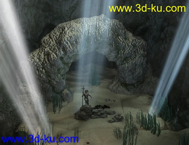 Aquatic Fantasy Props And Scene Kit模型的图片4