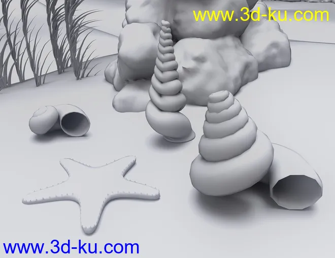 Aquatic Fantasy Props And Scene Kit模型的图片8