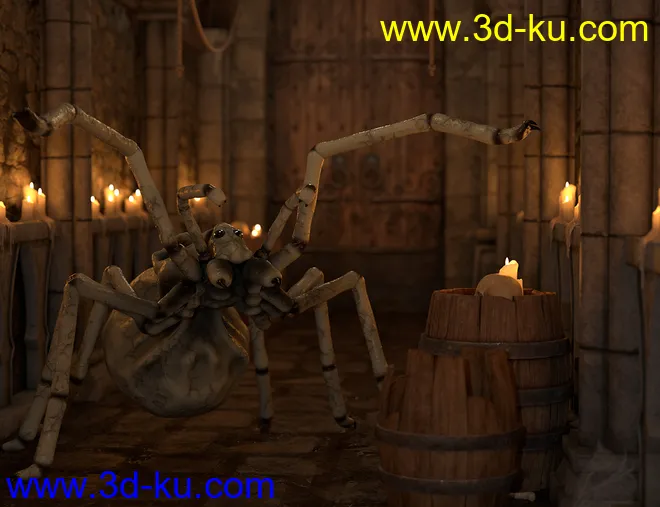 Aracranium Oso Skull Spider模型的图片2
