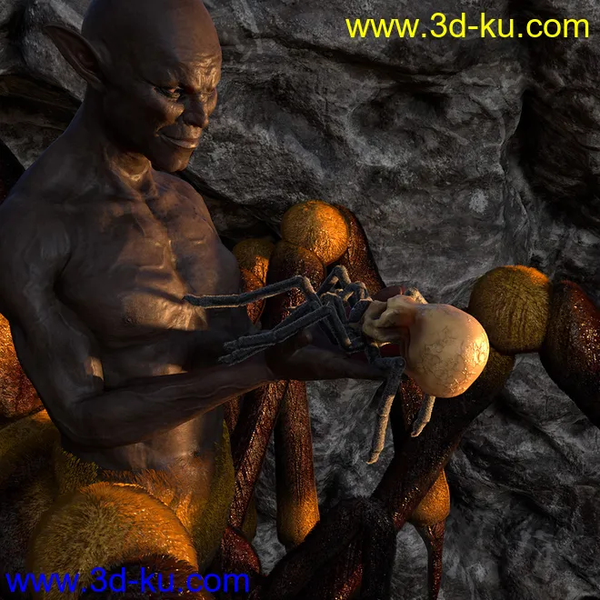 Aracranium Oso Skull Spider模型的图片8