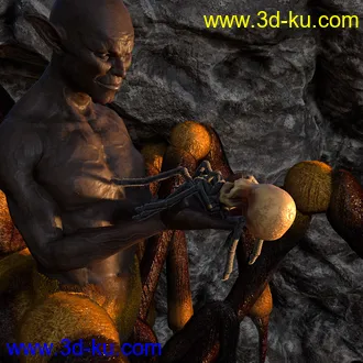 3D打印模型Aracranium Oso Skull Spider的图片