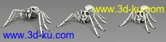 3D打印模型Aracranium Oso Skull Spider的图片