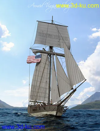 3D打印模型Armed Virginia Sloop的图片