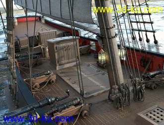 3D打印模型Armed Virginia Sloop的图片