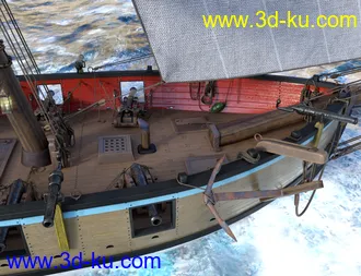 3D打印模型Armed Virginia Sloop的图片