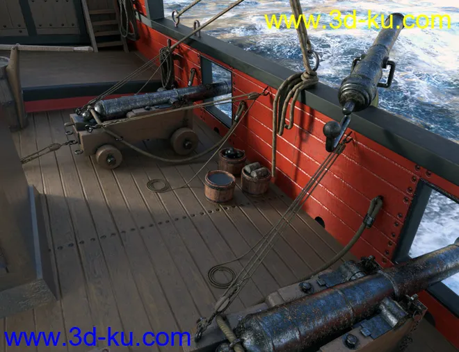 Armed Virginia Sloop模型的图片5