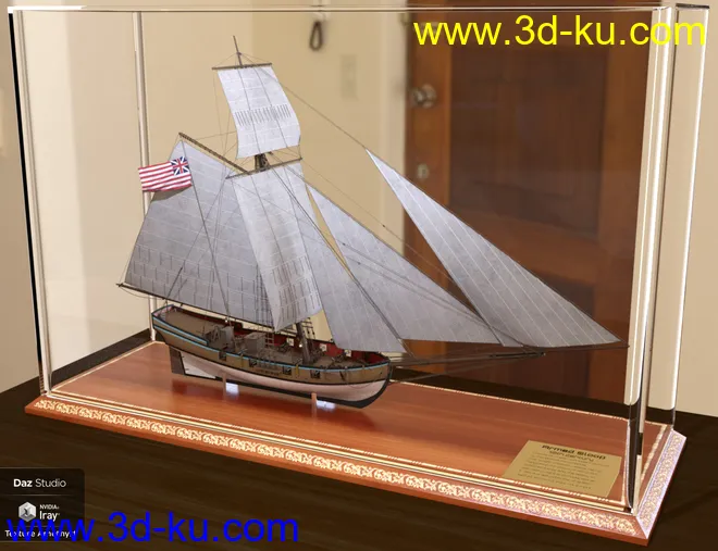 Armed Virginia Sloop模型的图片9