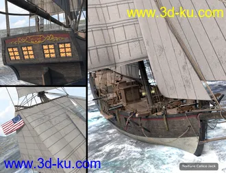 3D打印模型Armed Virginia Sloop的图片