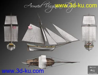 3D打印模型Armed Virginia Sloop的图片