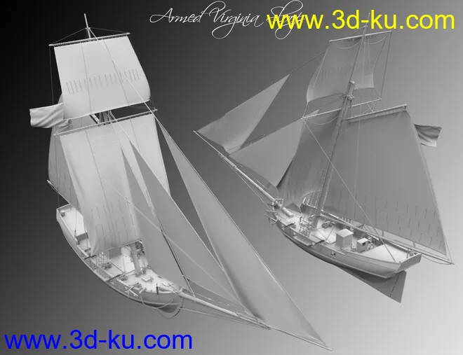 Armed Virginia Sloop模型的图片20