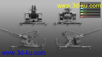 3D打印模型Artillery Machine Gun的图片