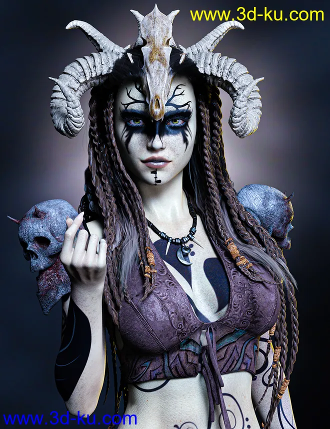 Ash Nuin For Genesis 8.1 Female模型的图片1