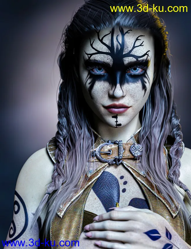 Ash Nuin For Genesis 8.1 Female模型的图片2