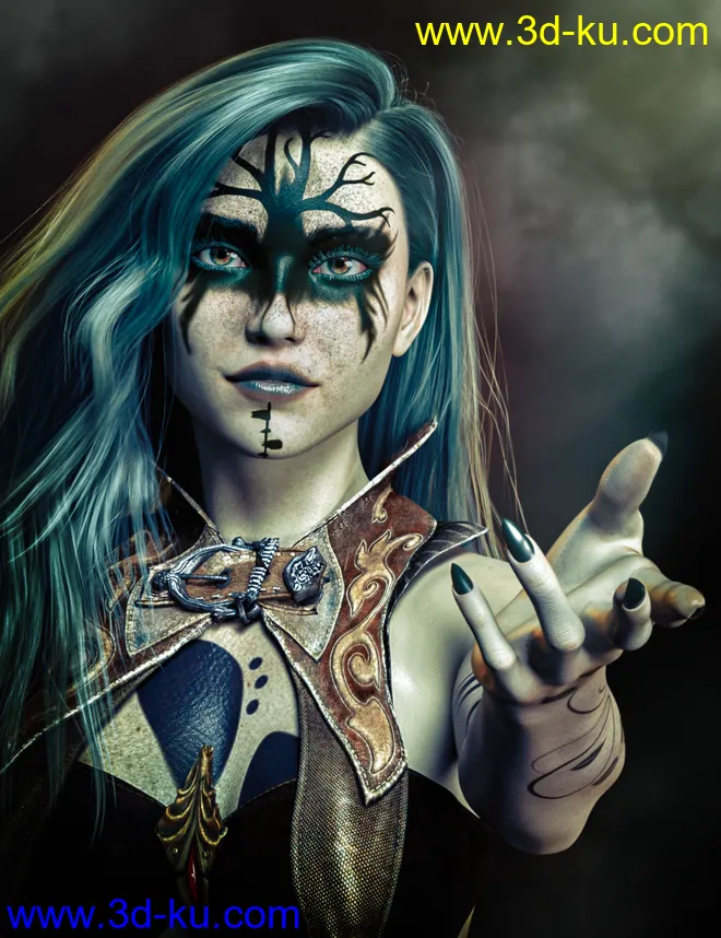 Ash Nuin For Genesis 8.1 Female模型的图片5