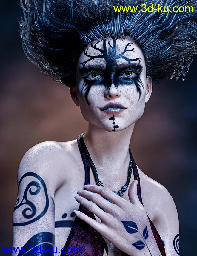 Ash Nuin For Genesis 8.1 Female模型的图片6