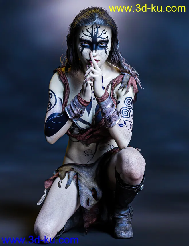 Ash Nuin For Genesis 8.1 Female模型的图片7