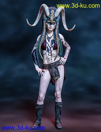 3D打印模型Ash Nuin For Genesis 8.1 Female的图片