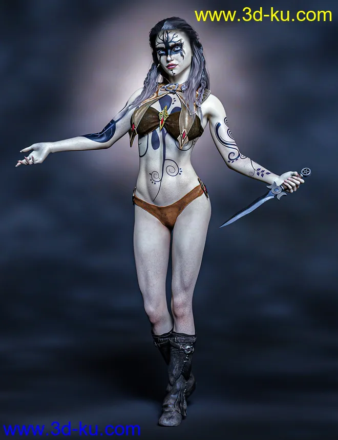 Ash Nuin For Genesis 8.1 Female模型的图片9