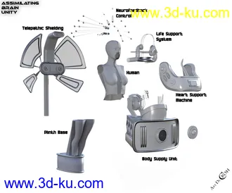 3D打印模型Assimilating Brain Unity的图片