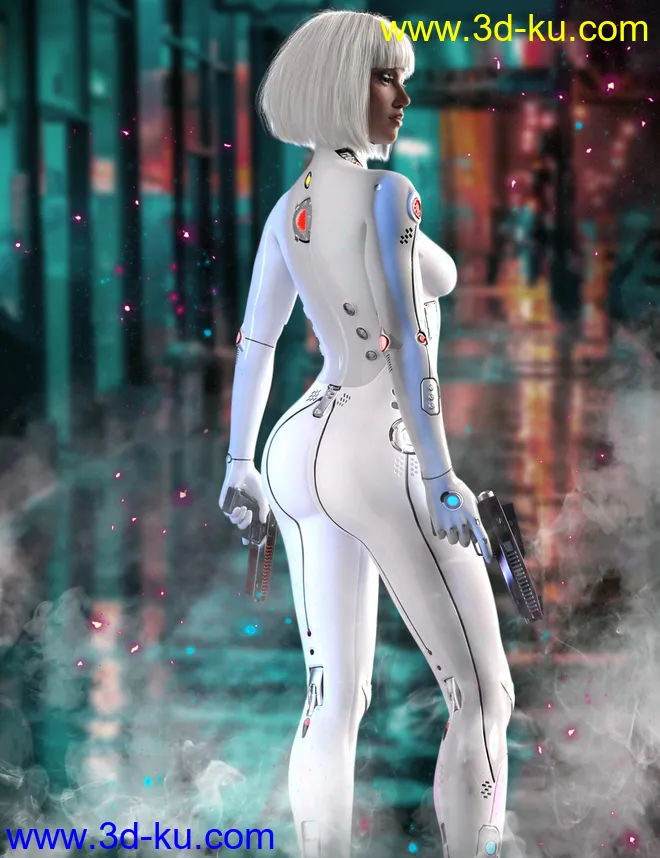 Athena HD Cyborg for Genesis 8.1 Female模型的图片2