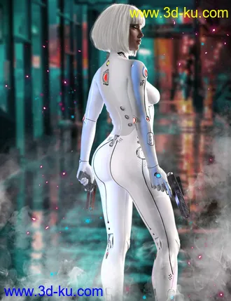 3D打印模型Athena HD Cyborg for Genesis 8.1 Female的图片