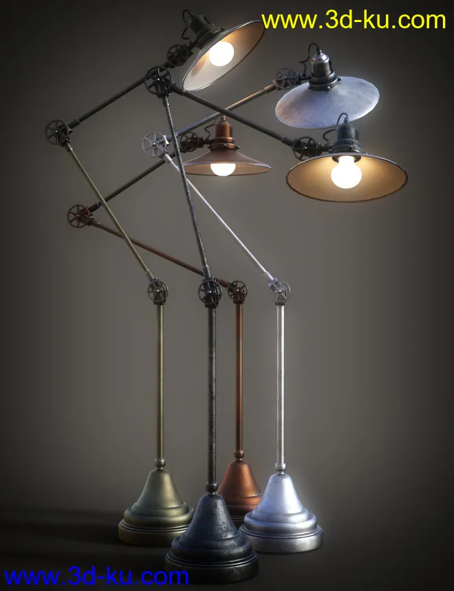 B.E.T.T.Y. Adjustable Floor Lamps模型的图片1