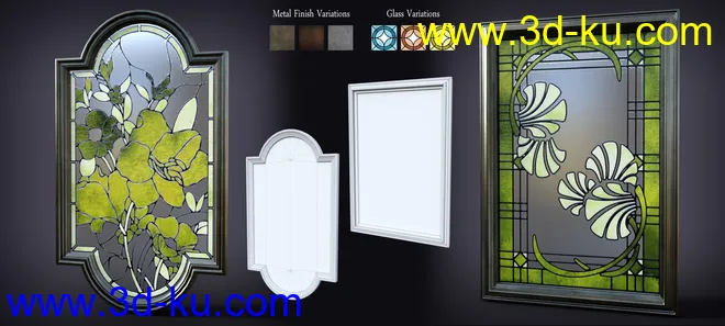 B.E.T.T.Y. Stained Glass Mirrors模型的图片2