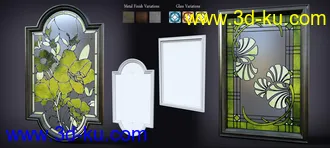 3D打印模型B.E.T.T.Y. Stained Glass Mirrors的图片