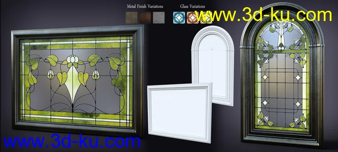 B.E.T.T.Y. Stained Glass Mirrors模型的图片4