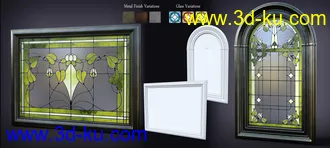 3D打印模型B.E.T.T.Y. Stained Glass Mirrors的图片