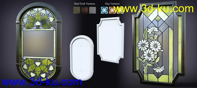 B.E.T.T.Y. Stained Glass Mirrors模型的图片5