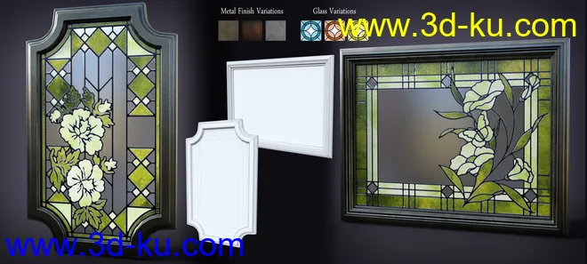 B.E.T.T.Y. Stained Glass Mirrors模型的图片6