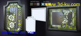 3D打印模型B.E.T.T.Y. Stained Glass Mirrors的图片