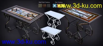 3D打印模型B.E.T.T.Y. Stained Glass Tables的图片