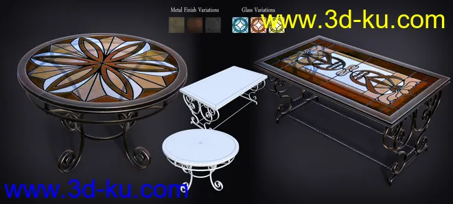 B.E.T.T.Y. Stained Glass Tables模型的图片3