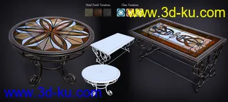 3D打印模型B.E.T.T.Y. Stained Glass Tables的图片
