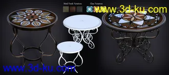 3D打印模型B.E.T.T.Y. Stained Glass Tables的图片