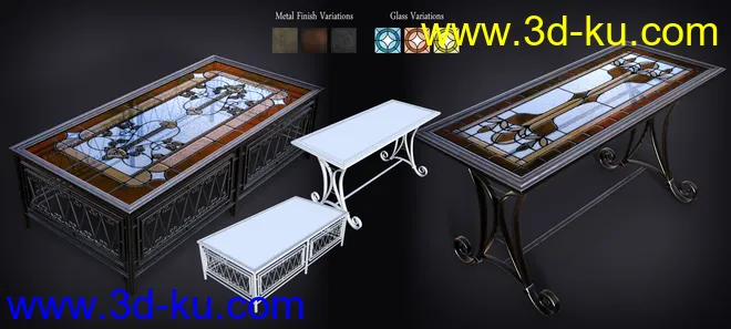 B.E.T.T.Y. Stained Glass Tables模型的图片6