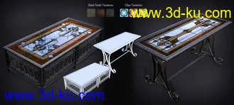 3D打印模型B.E.T.T.Y. Stained Glass Tables的图片