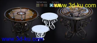 3D打印模型B.E.T.T.Y. Stained Glass Tables的图片