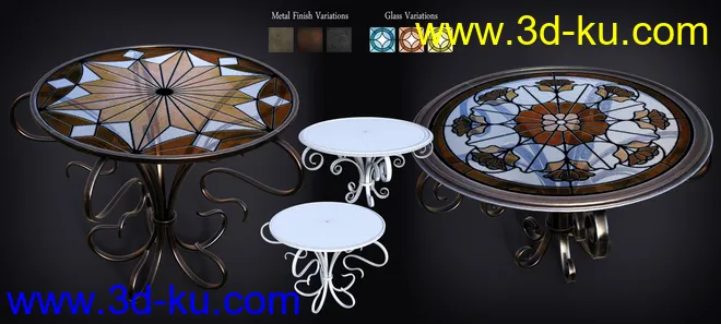 B.E.T.T.Y. Stained Glass Tables模型的图片8