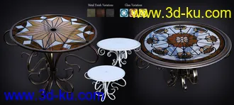 3D打印模型B.E.T.T.Y. Stained Glass Tables的图片