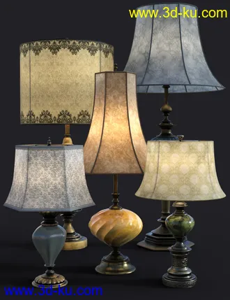 3D打印模型B.E.T.T.Y. Vintage Decor 03 Table Lamps的图片