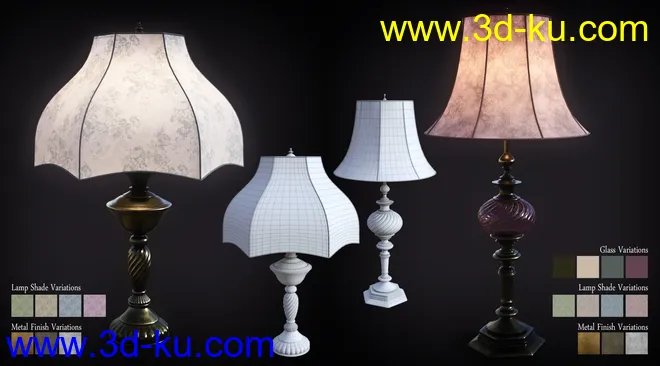 B.E.T.T.Y. Vintage Decor 03 Table Lamps模型的图片2